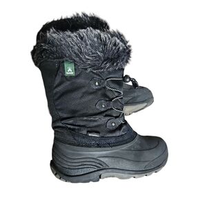 Kamik Junior 3 black girl's winter waterproof boots